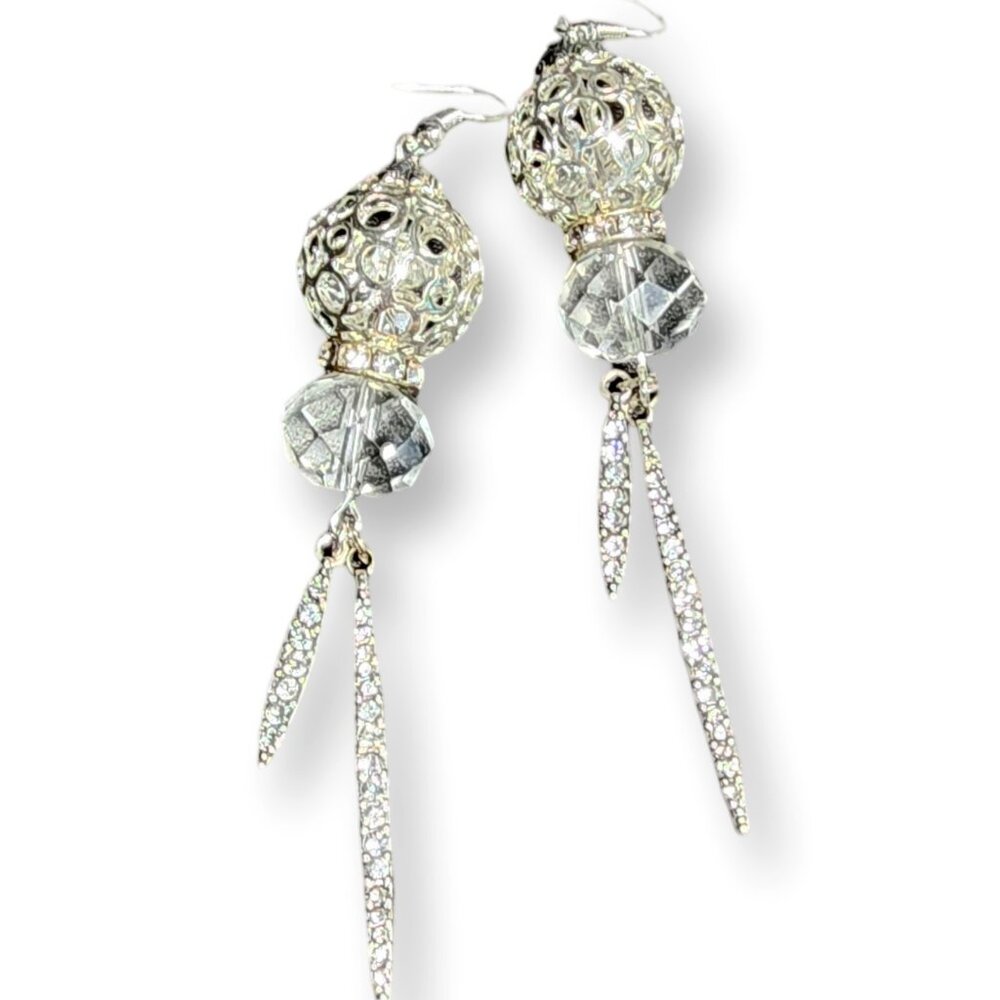 Earrings - Caged Diamonds